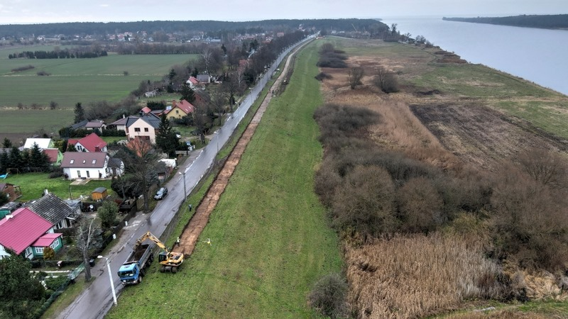 W Gdańsku ruszyła budowa Wiślanej Trasy Rowerowej na wale rzeki Wisły