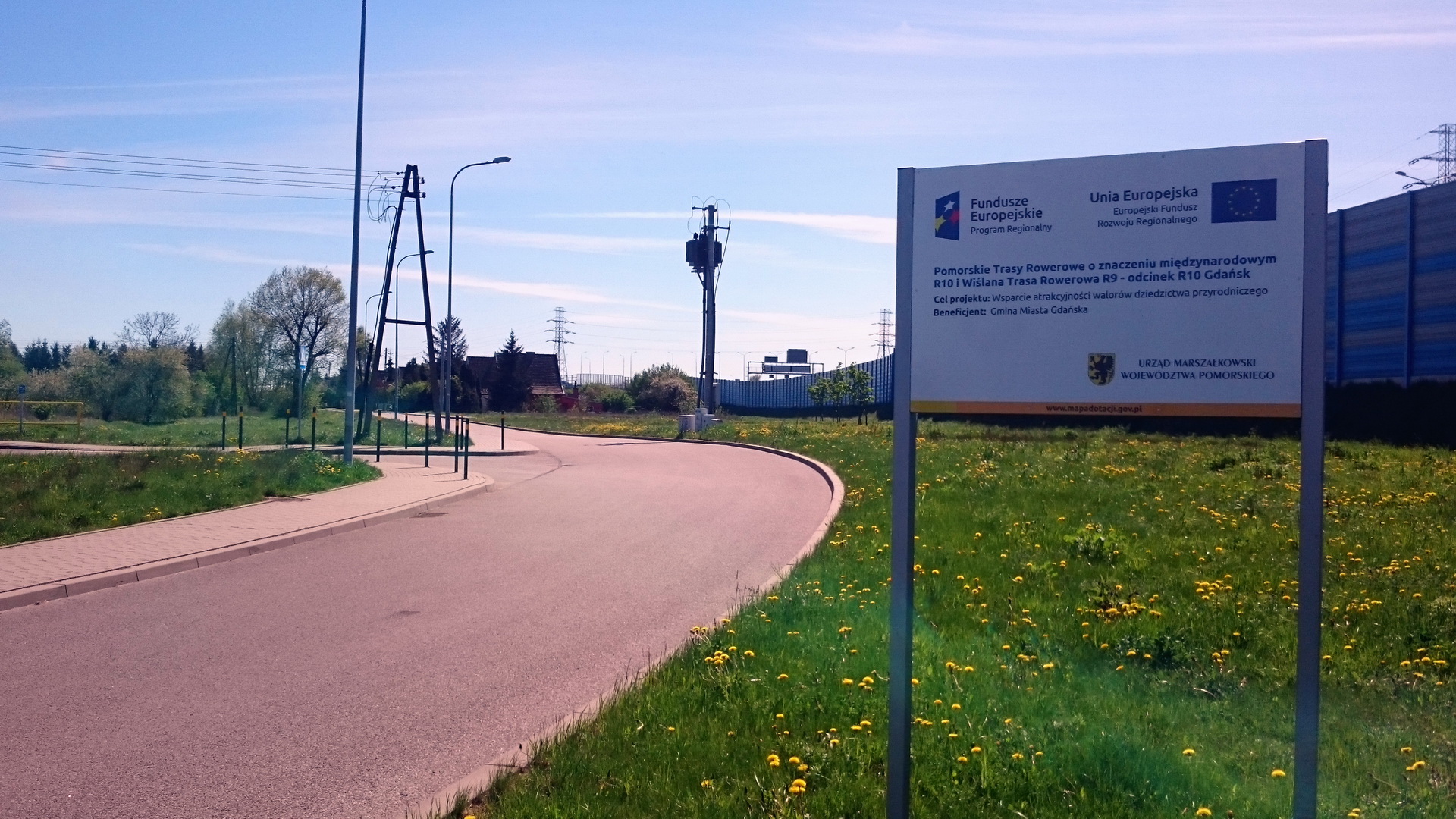 Budowa trasy rowerowej od Węzła Elbląska wzdłuż ulic Miałki Szlak, Sitowie do granicy Miasta Gdańska na półmetku